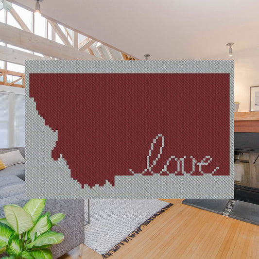 Montana Love C2C Afghan Crochet Pattern