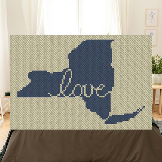 New York Love C2C Afghan Crochet Pattern