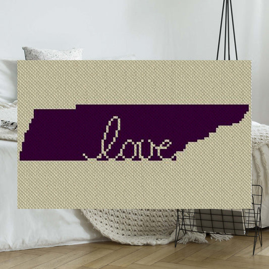 Tennessee Love C2C Afghan