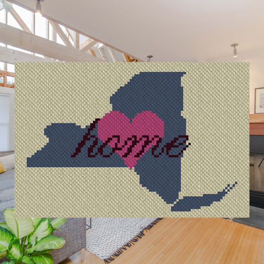 New York Home C2C Afghan Crochet Pattern