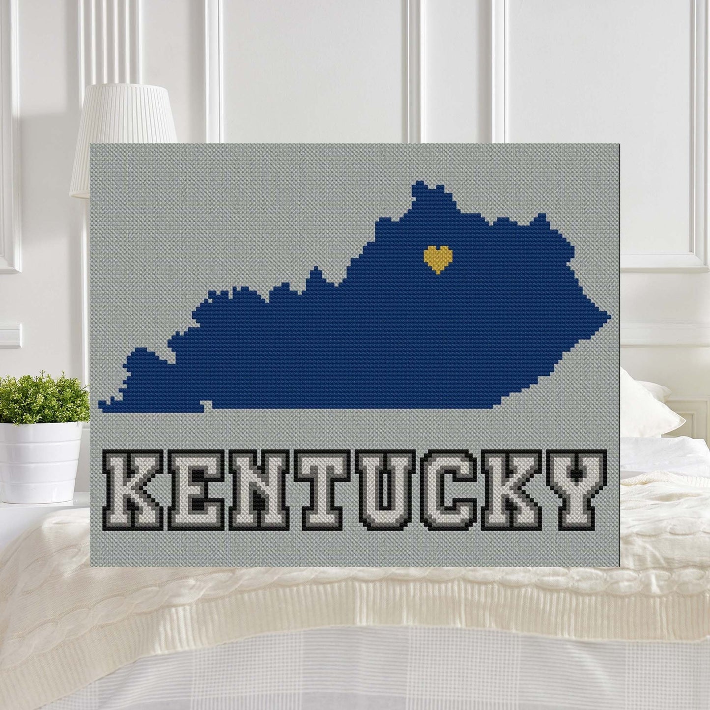 A Bigger Play On Kentucky C2C & Graphghan Afghan Crochet Pattern