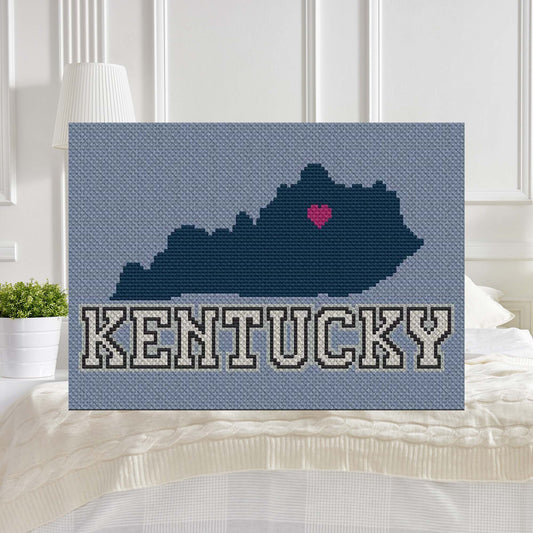 Play on Kentucky C2C & Graphghan Afghan Crochet Pattern